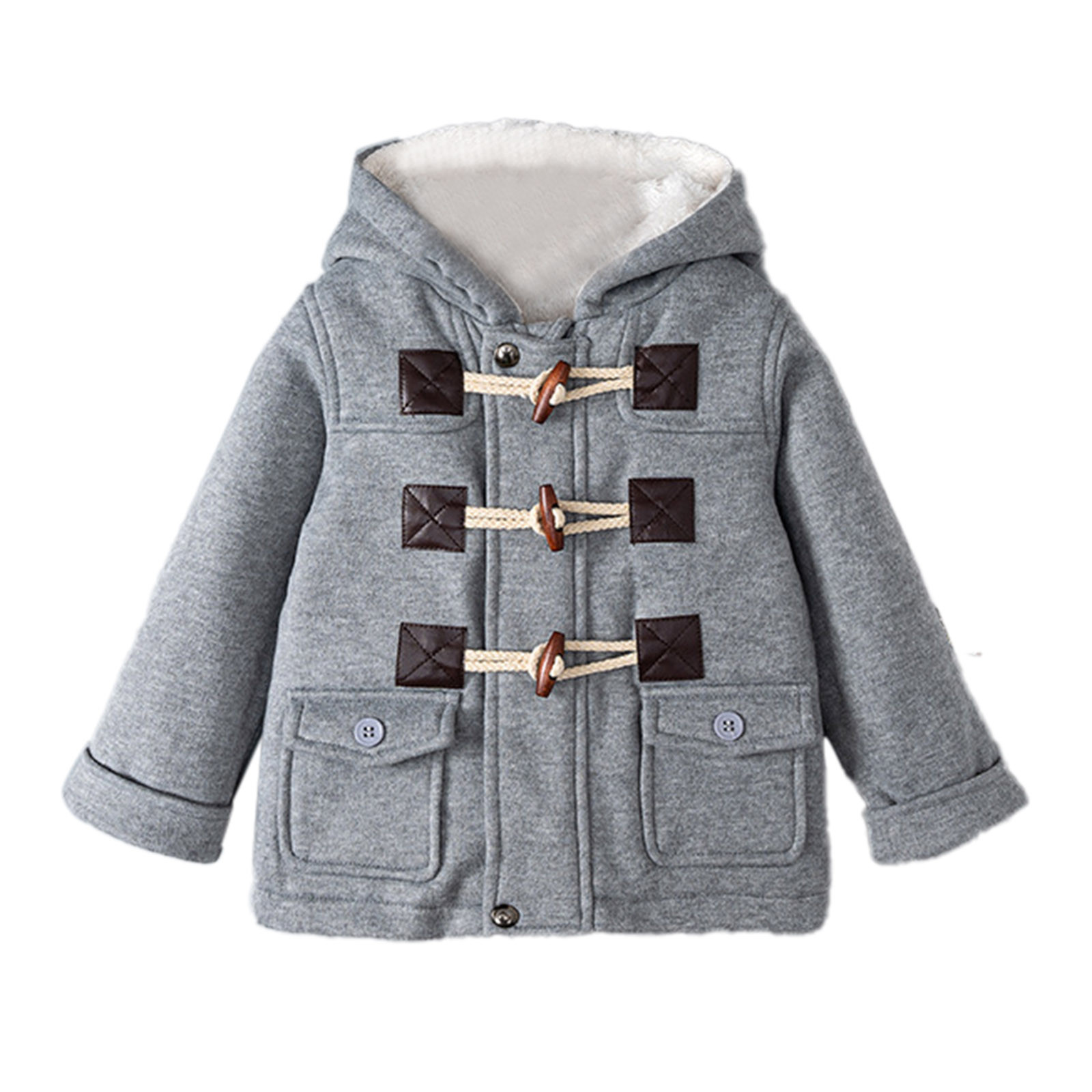 JHLZHS Baby Winter Coat 0-6 Months Baby Hooded Jacket Outerwear Duffle Zipper Winter Coat Boys Lightweight Jackets Size 8-10 Baby Winter Coats 18-24 Months Boy